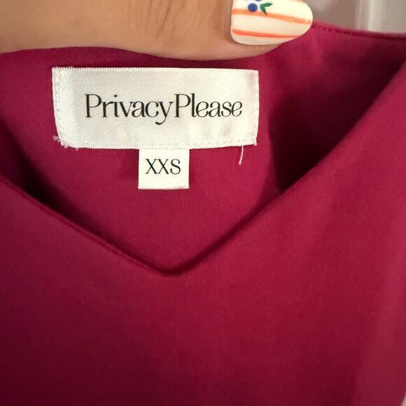 Privacy Please Lucie Midi Dress Fuschia Pink Purple Revolve Size XXS - Picture 6 of 7